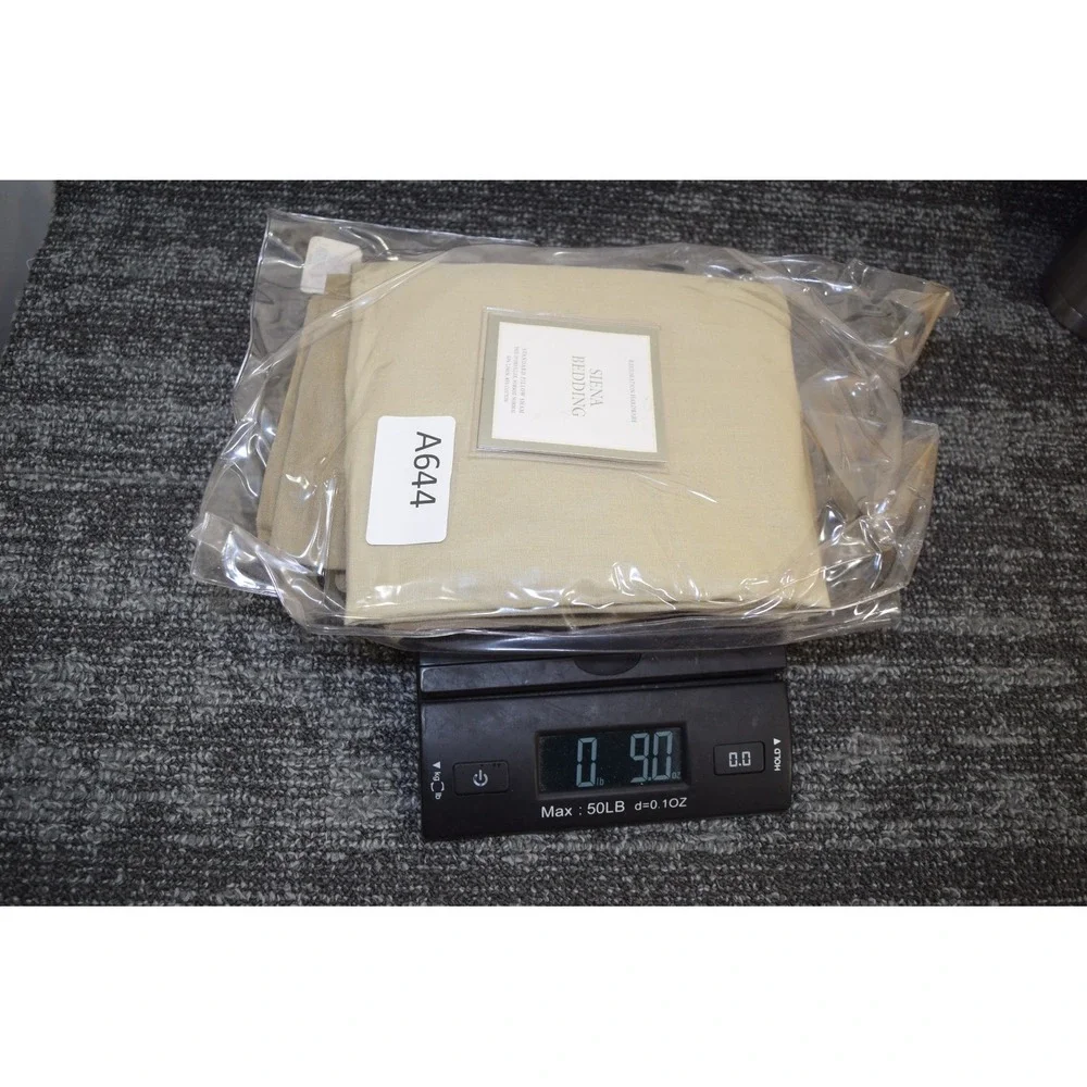 Y2K Restoration Hardware SIENA Standard Pillow Linen Sham FLAX Brown Tan NOS NEW